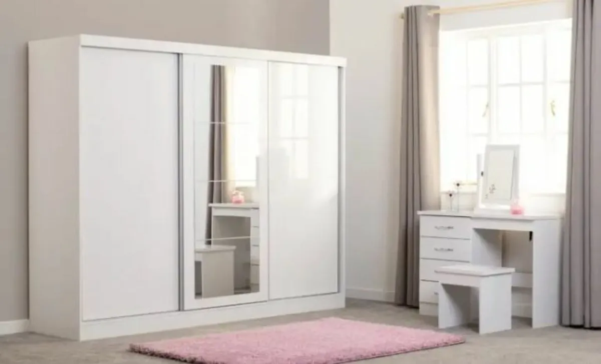 Nevada 3 Door Sliderobe 2.4m. No deposit required - Image 1