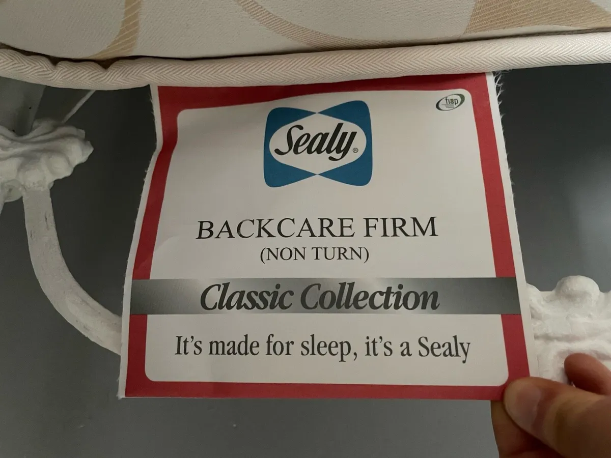 Cast iron single bed with mattress - Image 3