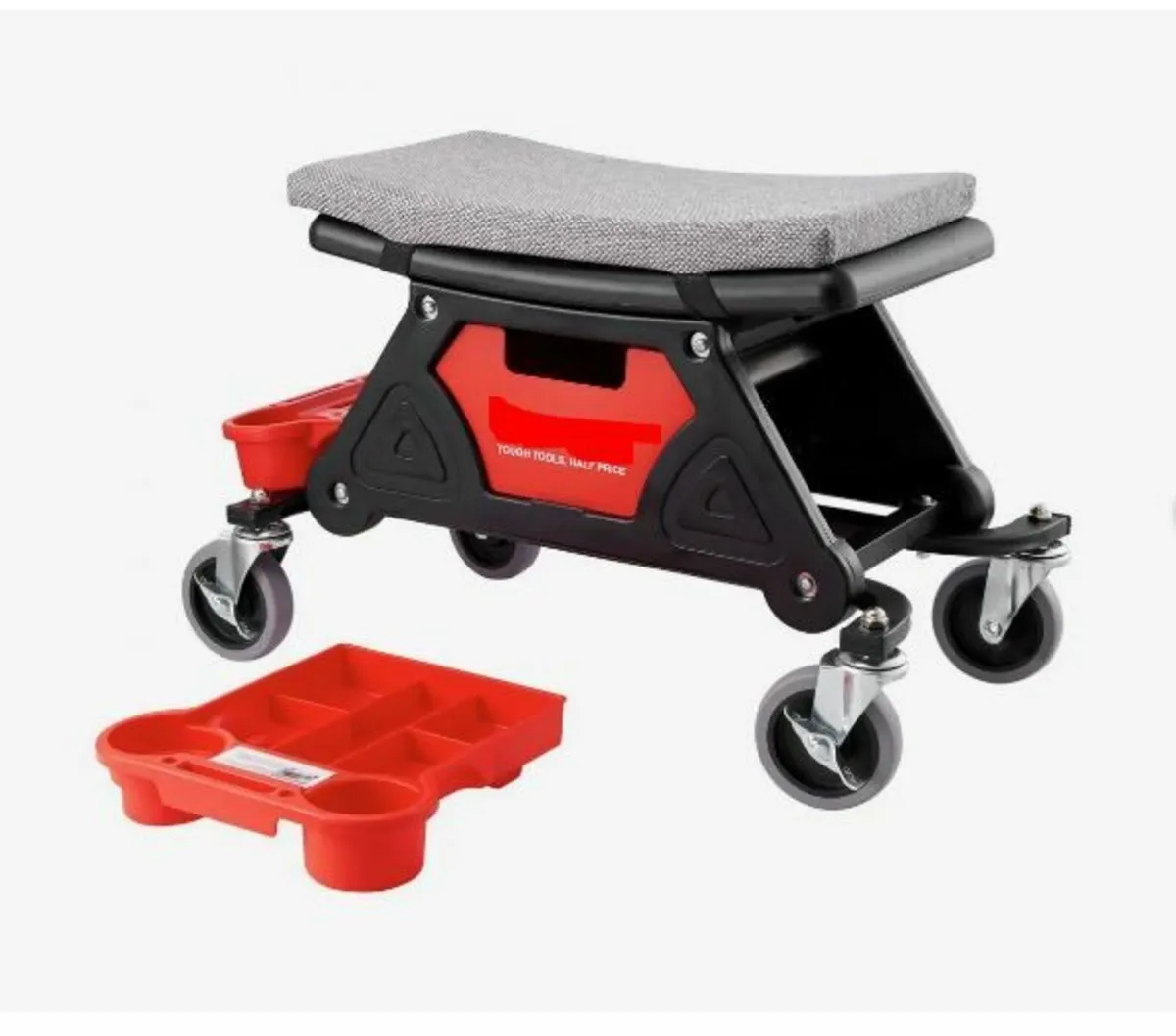 Mechanics Stool, 136.1kg Capacity Rolling Mechanic - Image 1