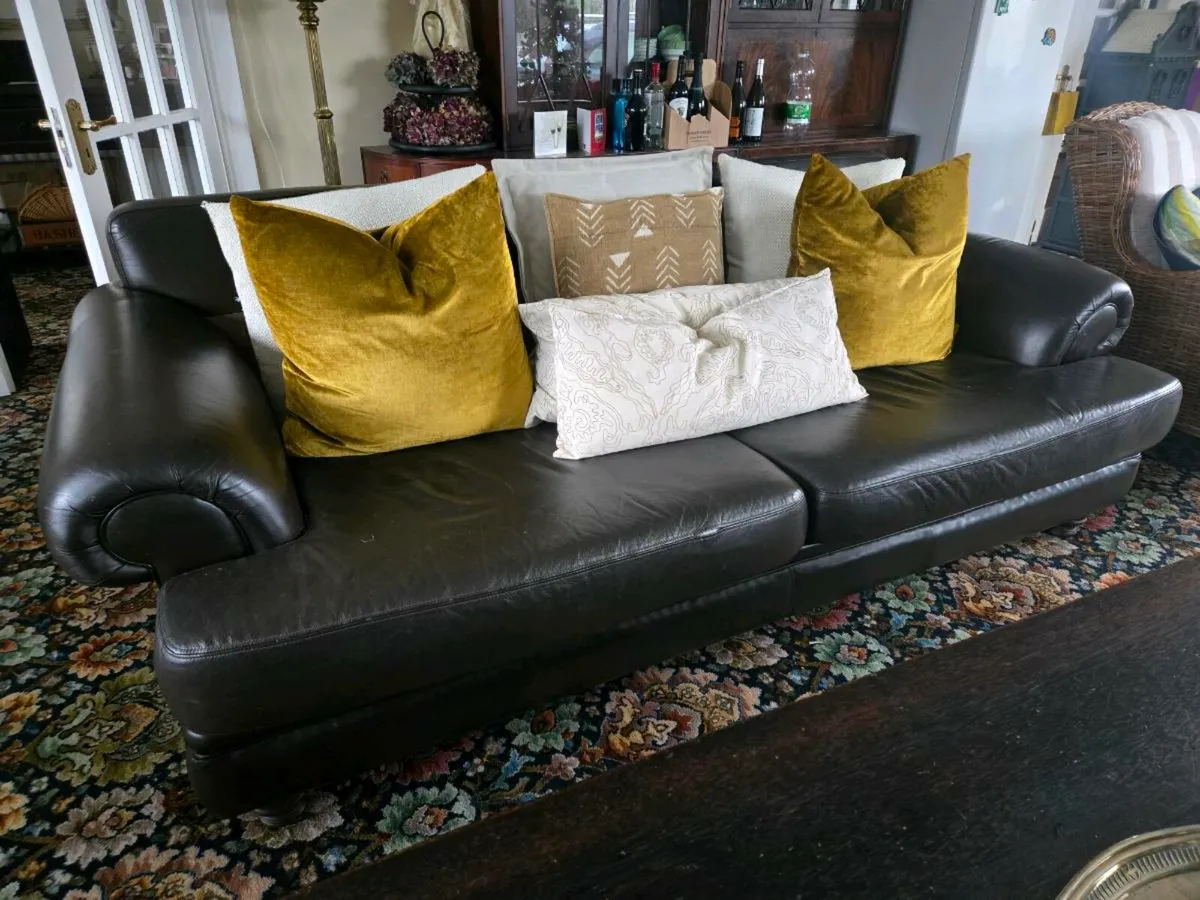 Leather couch / sofa - Image 1