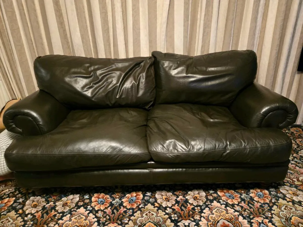 Leather couch / sofa - Image 2