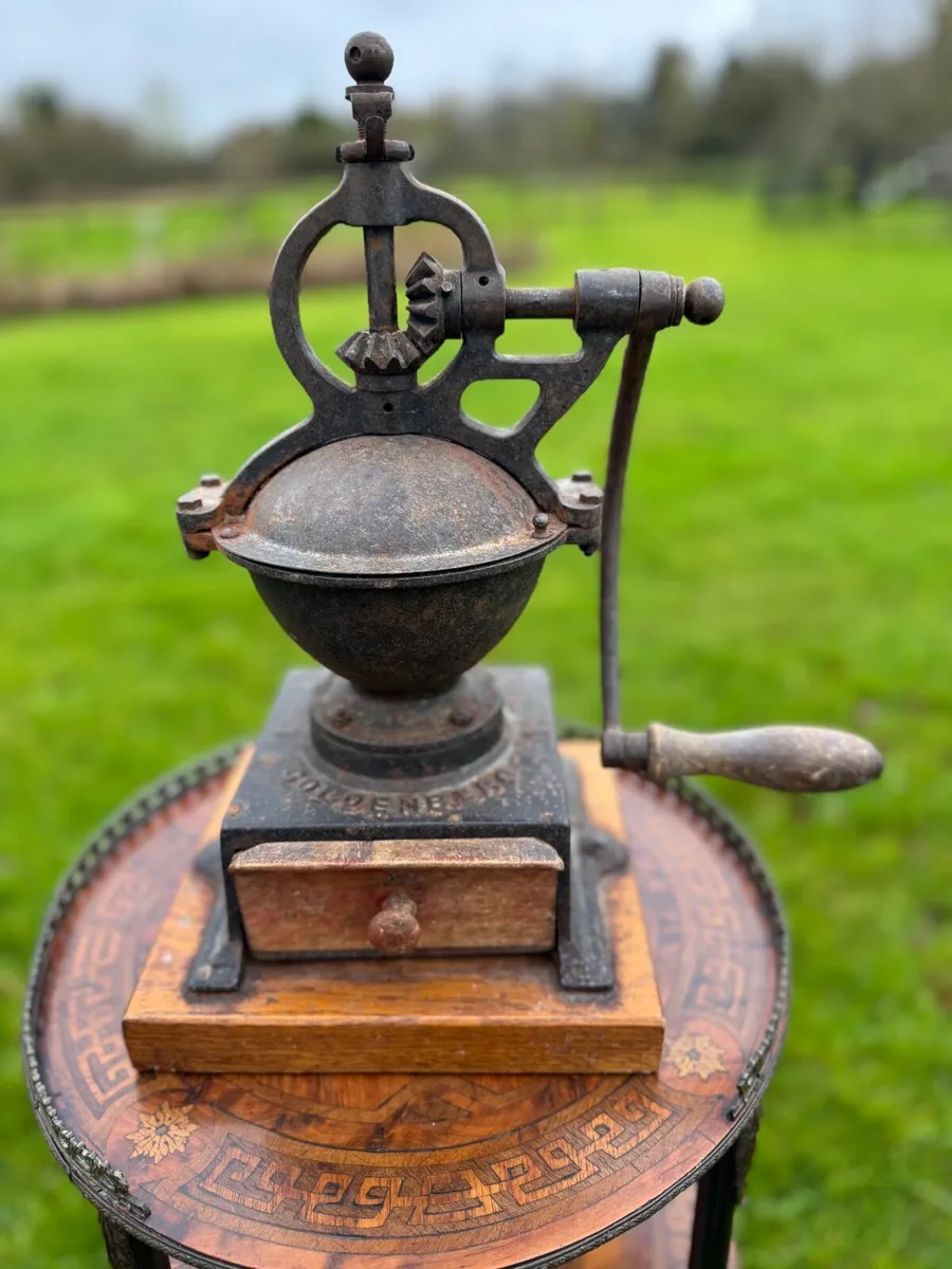 Antique coffee grinders. - Image 1