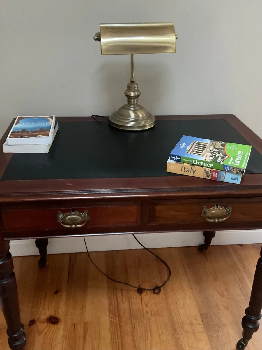 Antique. Mahogany writing desk - Image 2