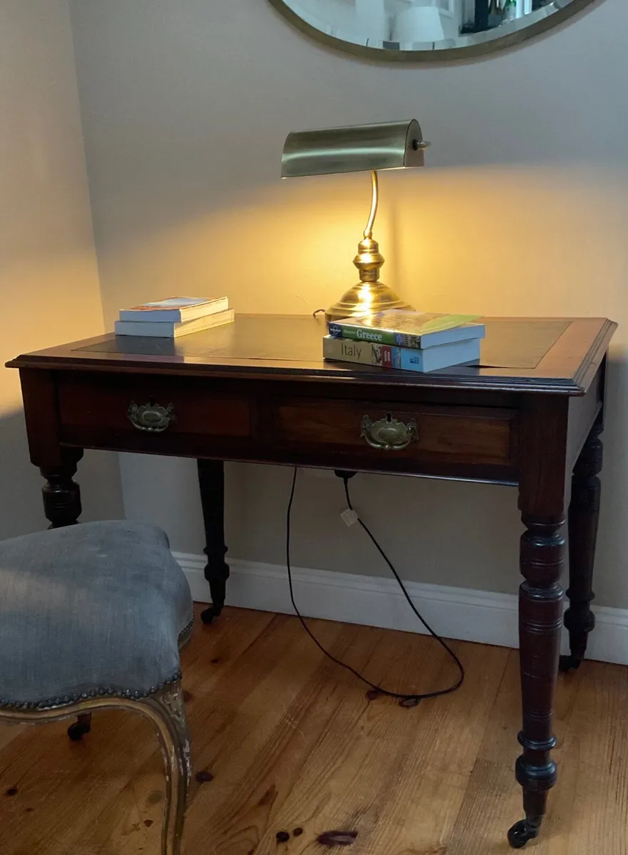 Antique. Mahogany writing desk - Image 3