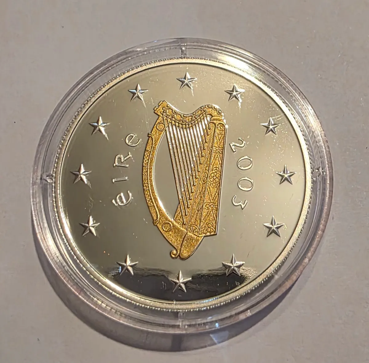 2003 silver commerative 10 euro coin - Image 2