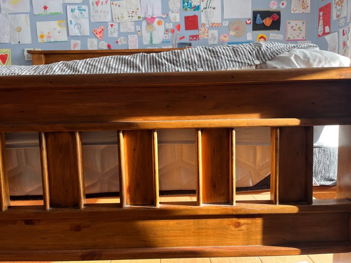 Superking bed frame with matching  bed side tables - Image 1