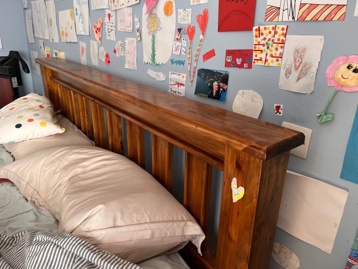 Superking bed frame with matching  bed side tables - Image 2