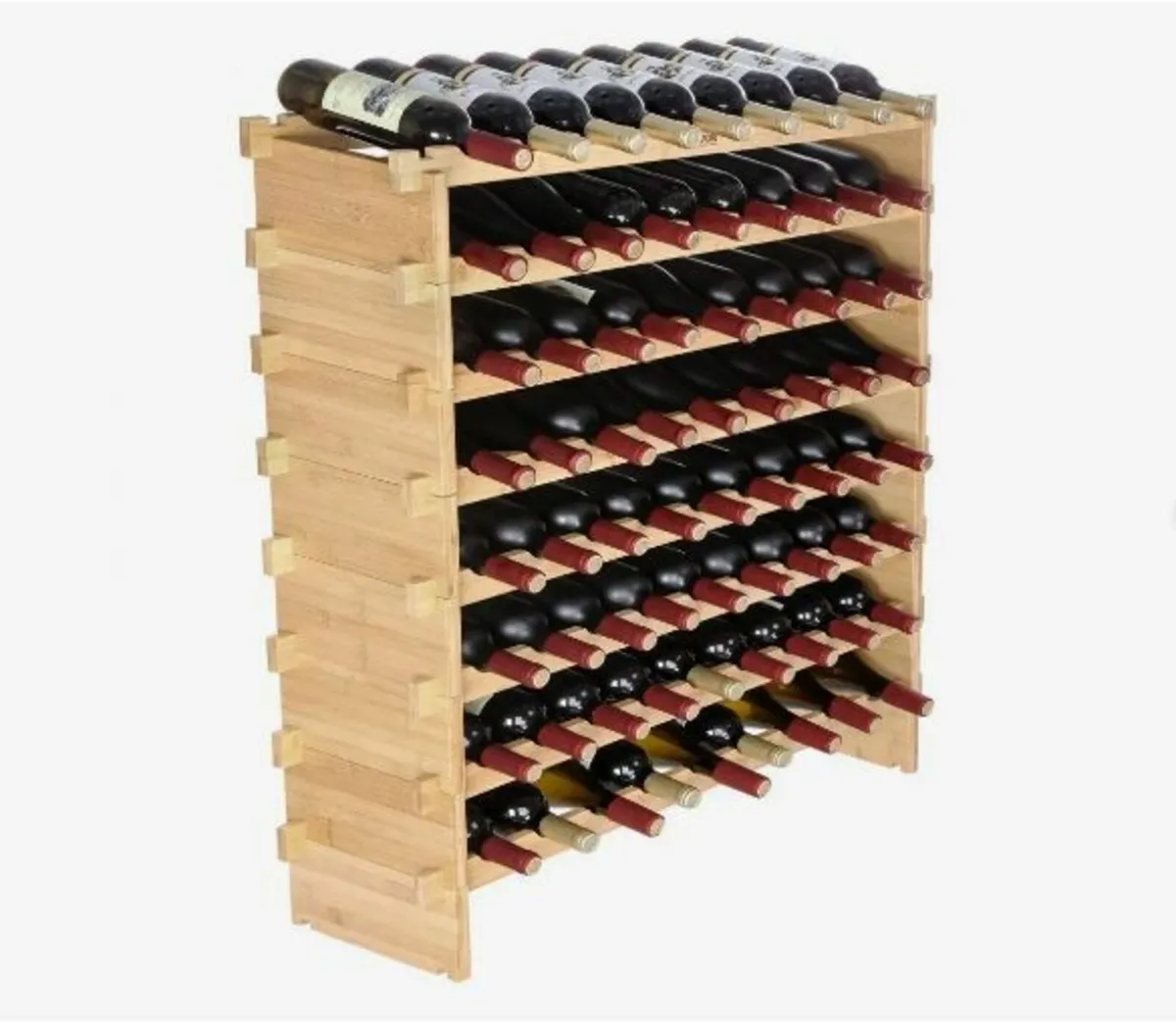 72 Bottle Stackable Modular Wine Rack - Image 1