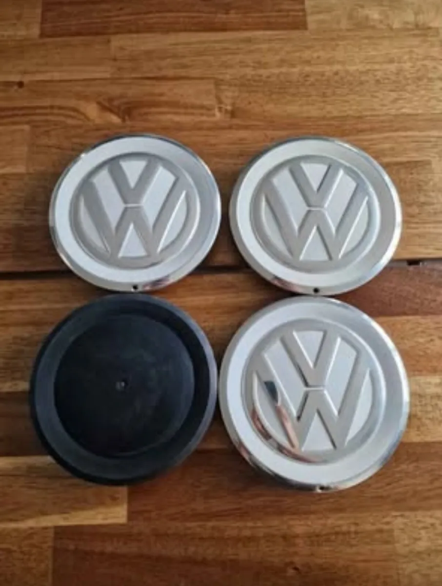4 Genuine VW Up Centre Caps - Image 1