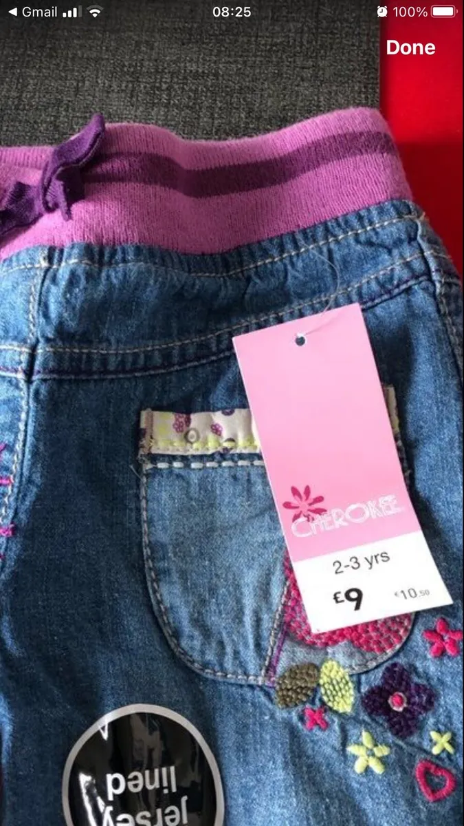 Girls BNWT jeans 2/3 €6 - Image 3