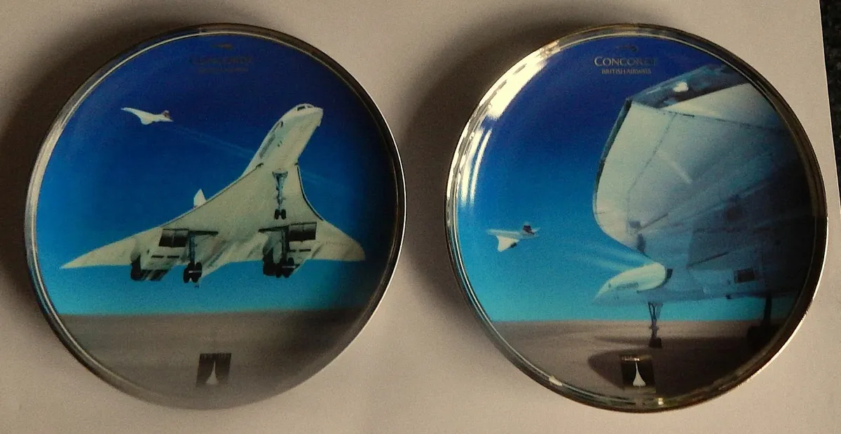 2 Concorde Limited Edition Collector Plates - Image 1