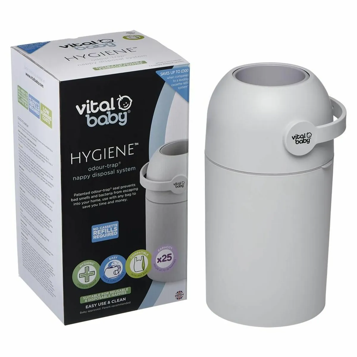 Vital Baby Advanced UV Steriliser & Nappy Bin - Image 2