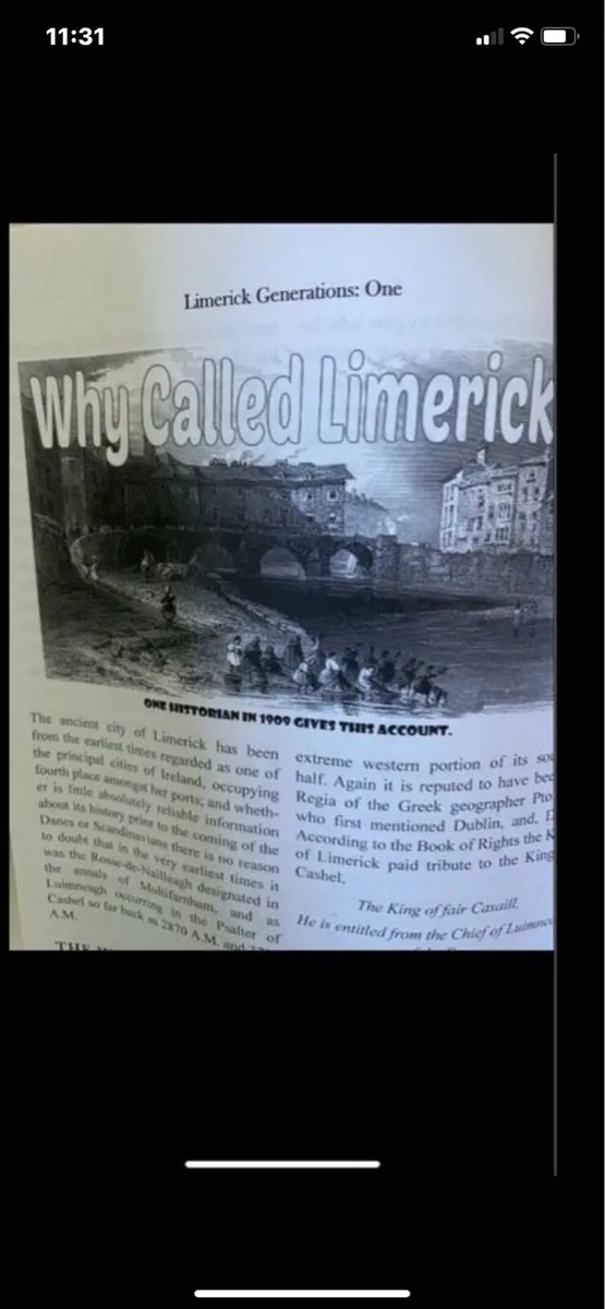 Signed Limerick Generations 1900-1909 - Image 1