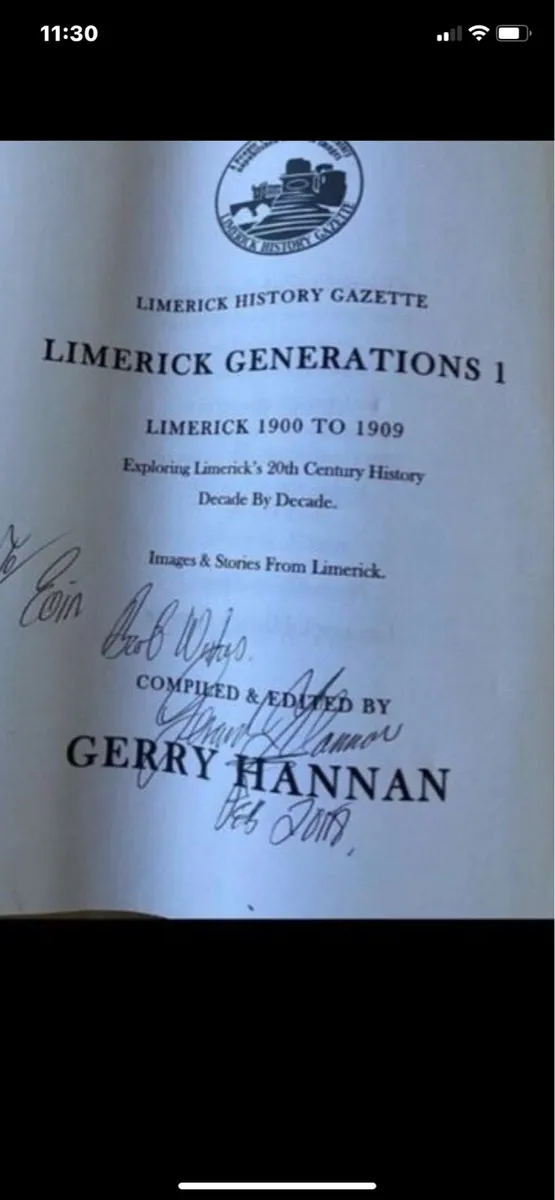 Signed Limerick Generations 1900-1909 - Image 3