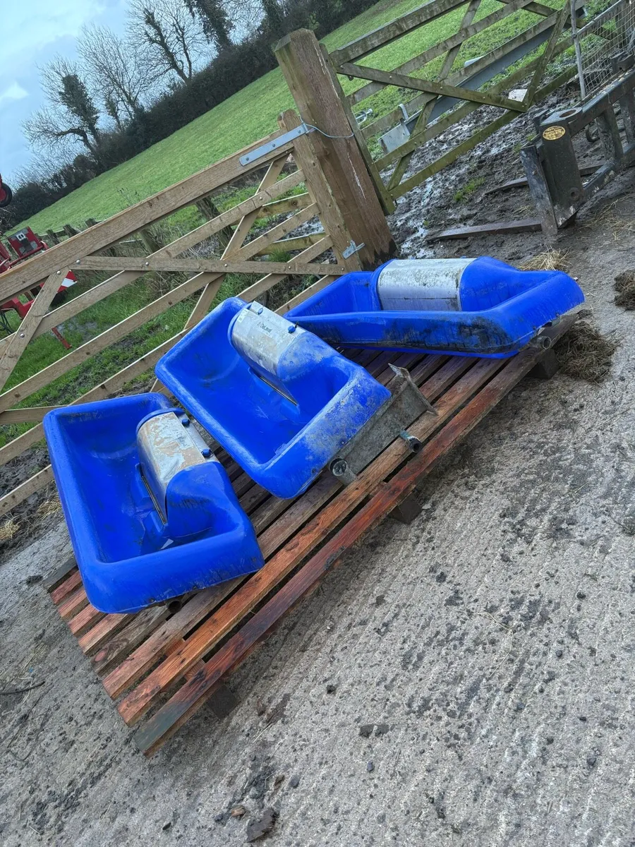 3 Delaval tip over drinkers - Image 1