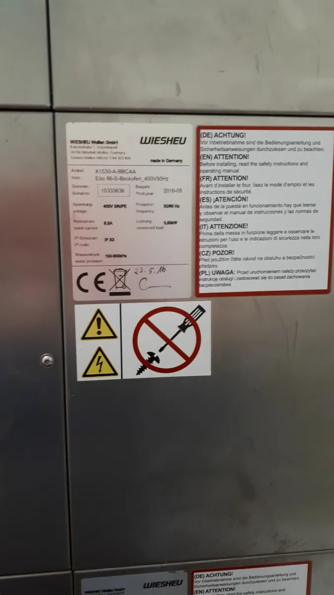 Weisheu 3 Deck Oven - Image 1