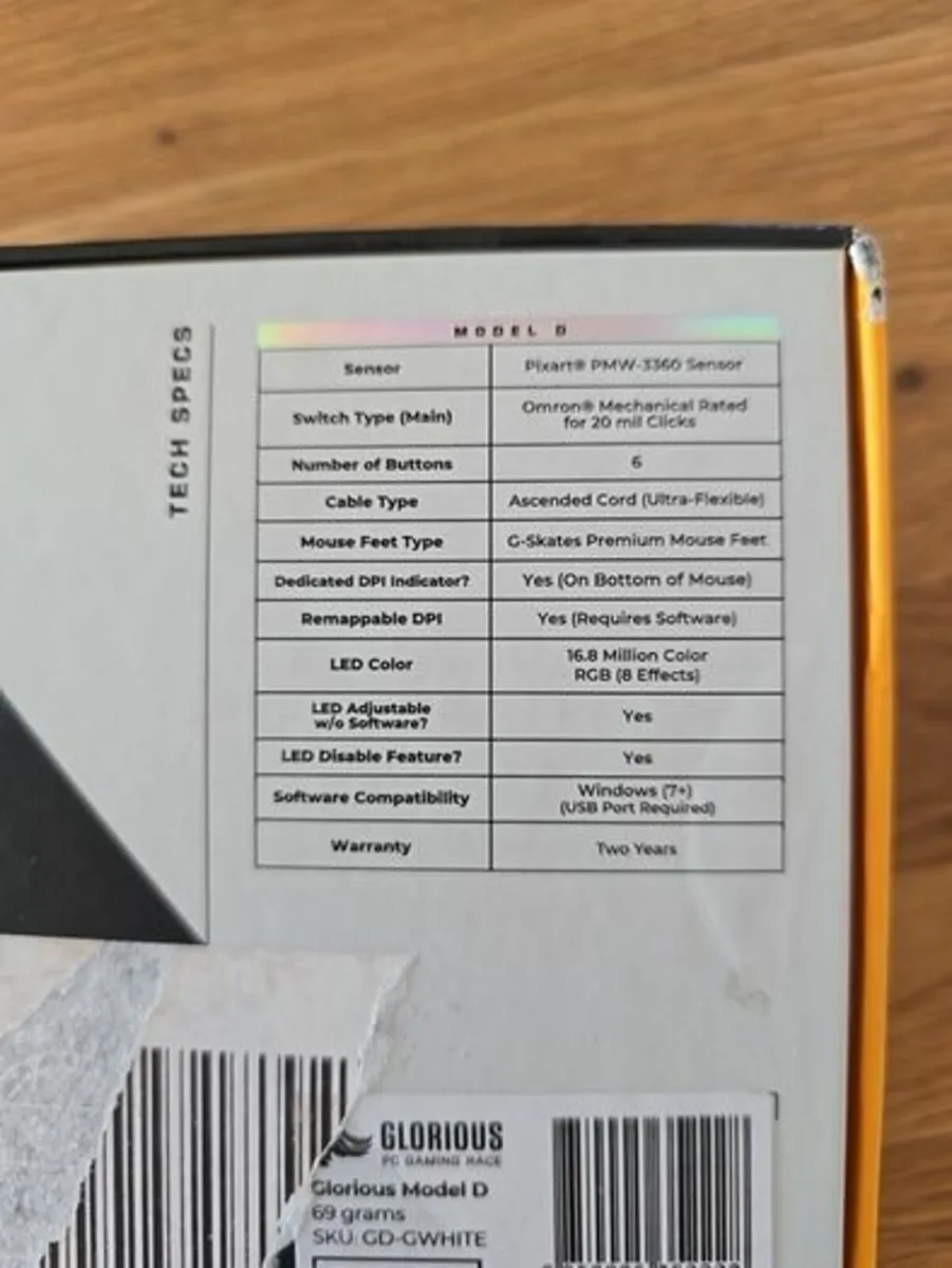 Glorious Model D Gaming Mouse - Boxed - Image 4