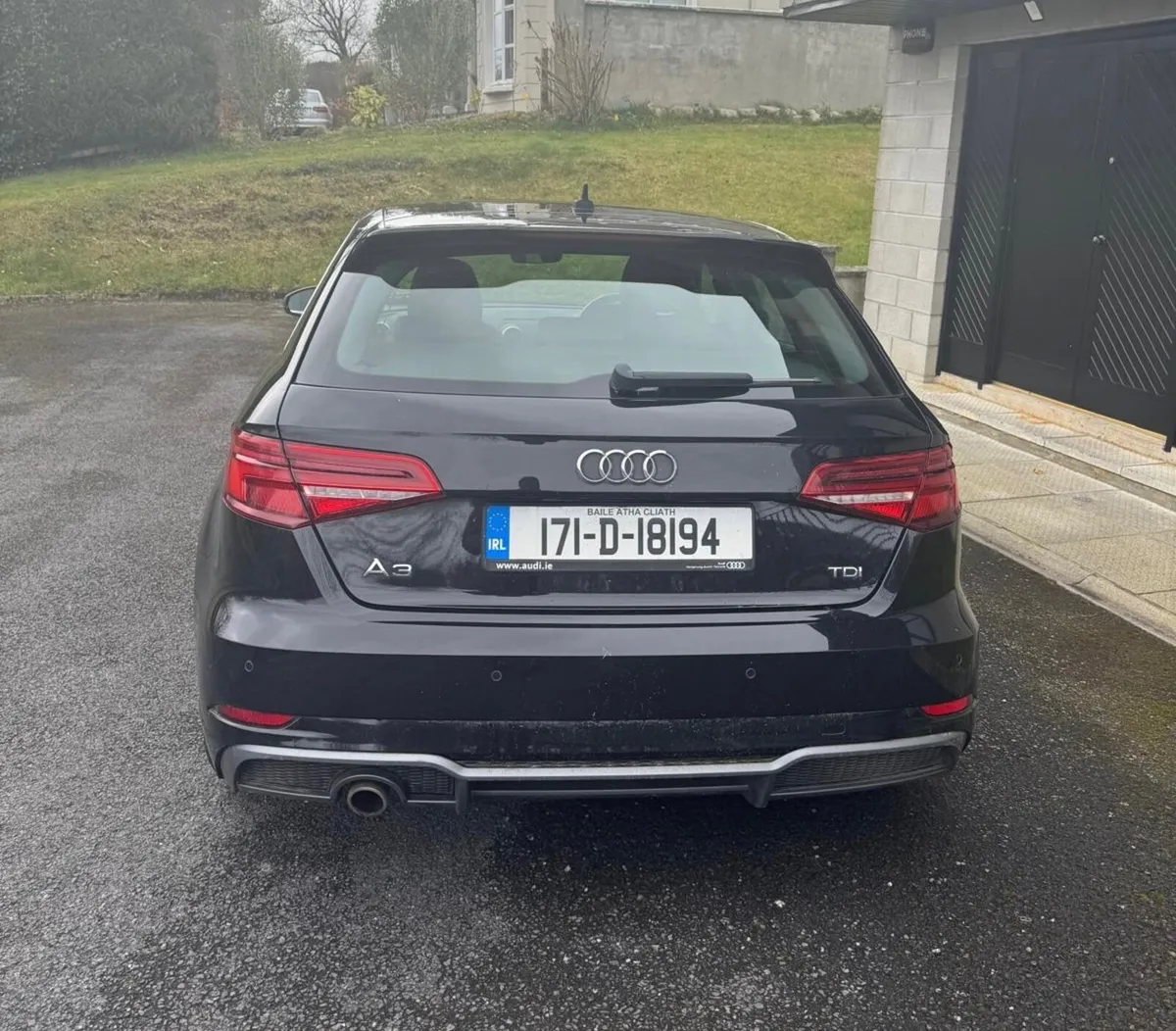 Audi A3 Sportback S Line 2017 Metallic Black - Image 2