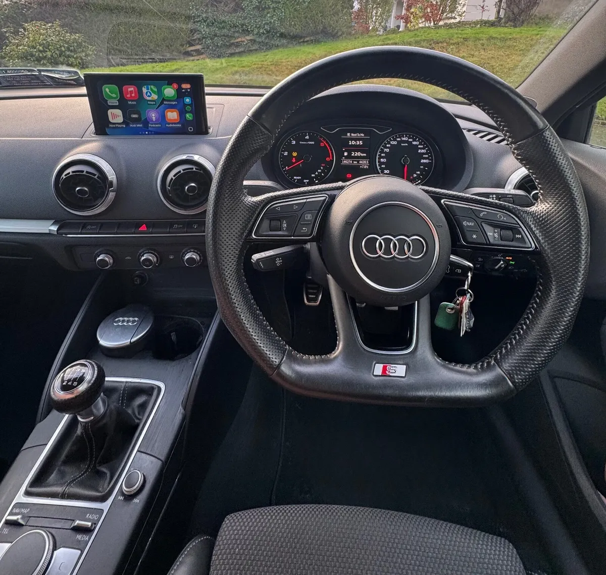 Audi A3 Sportback S Line 2017 Metallic Black - Image 3