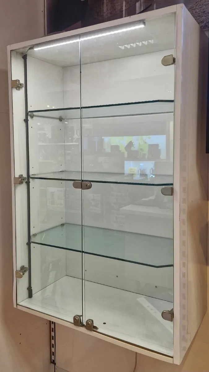 Retail Lockable Glass Display Cabinet - Image 1