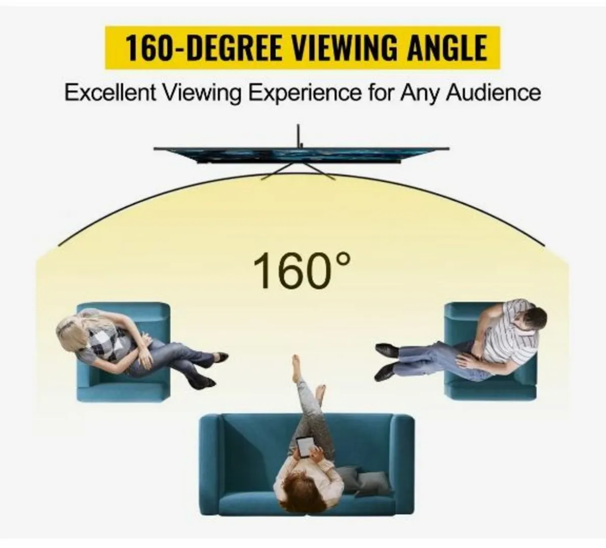 Tripod Projector Screen with Stand 100inch - Image 4