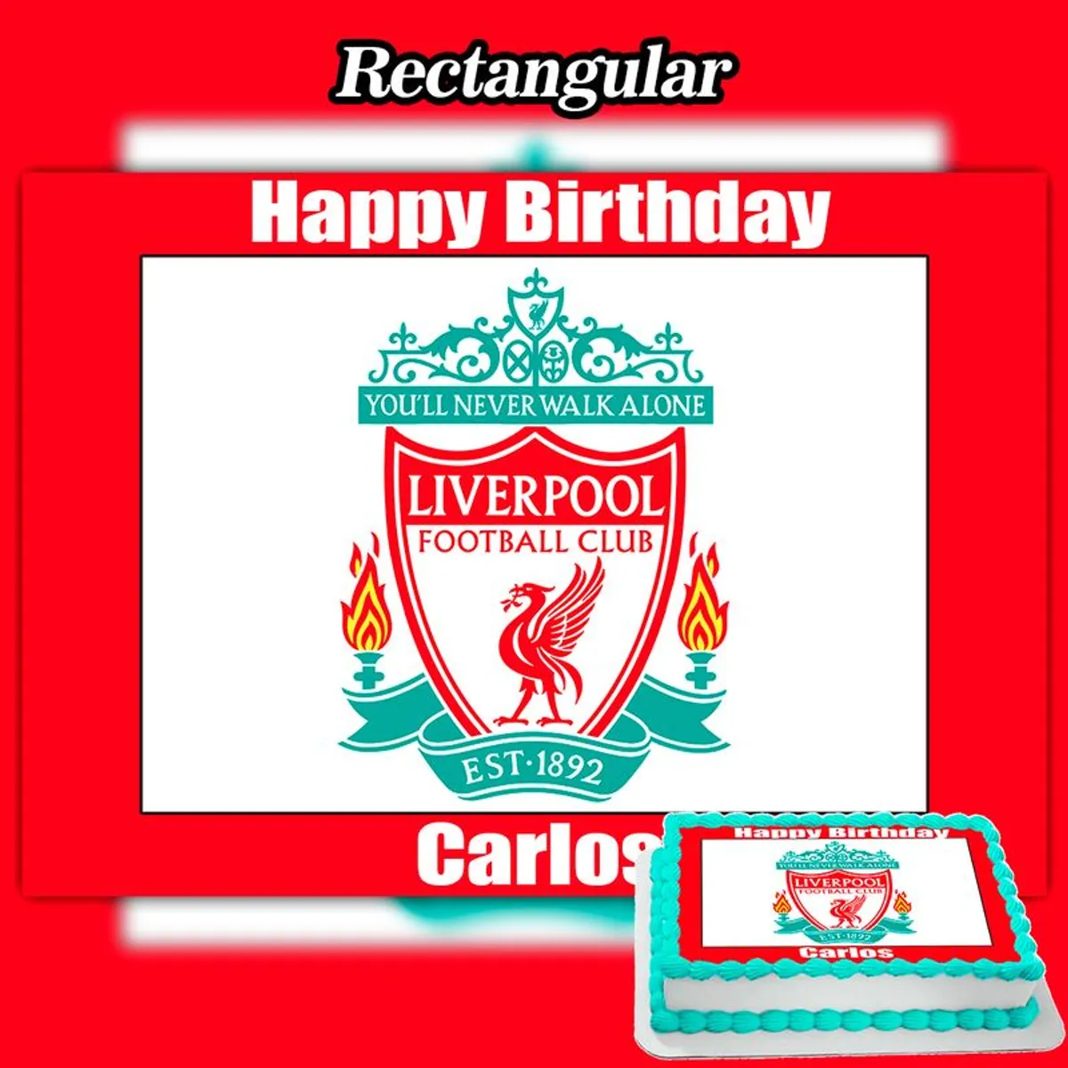 Edible Liverpool Cake Topper - Image 2