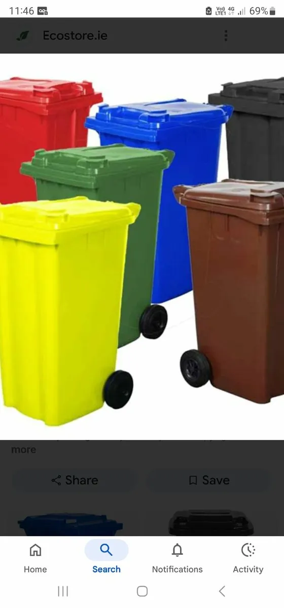 wheelie bins