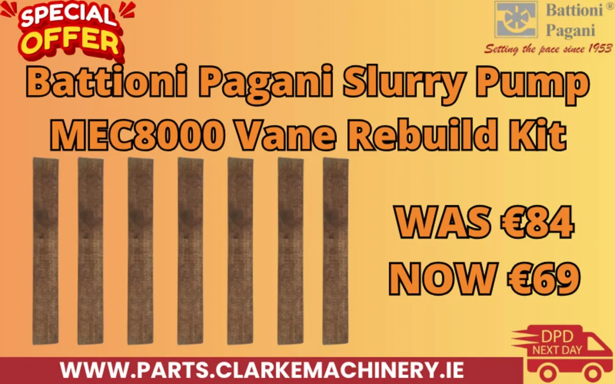 BP Slurry Pump MEC8000 Vane Rebuild Kit