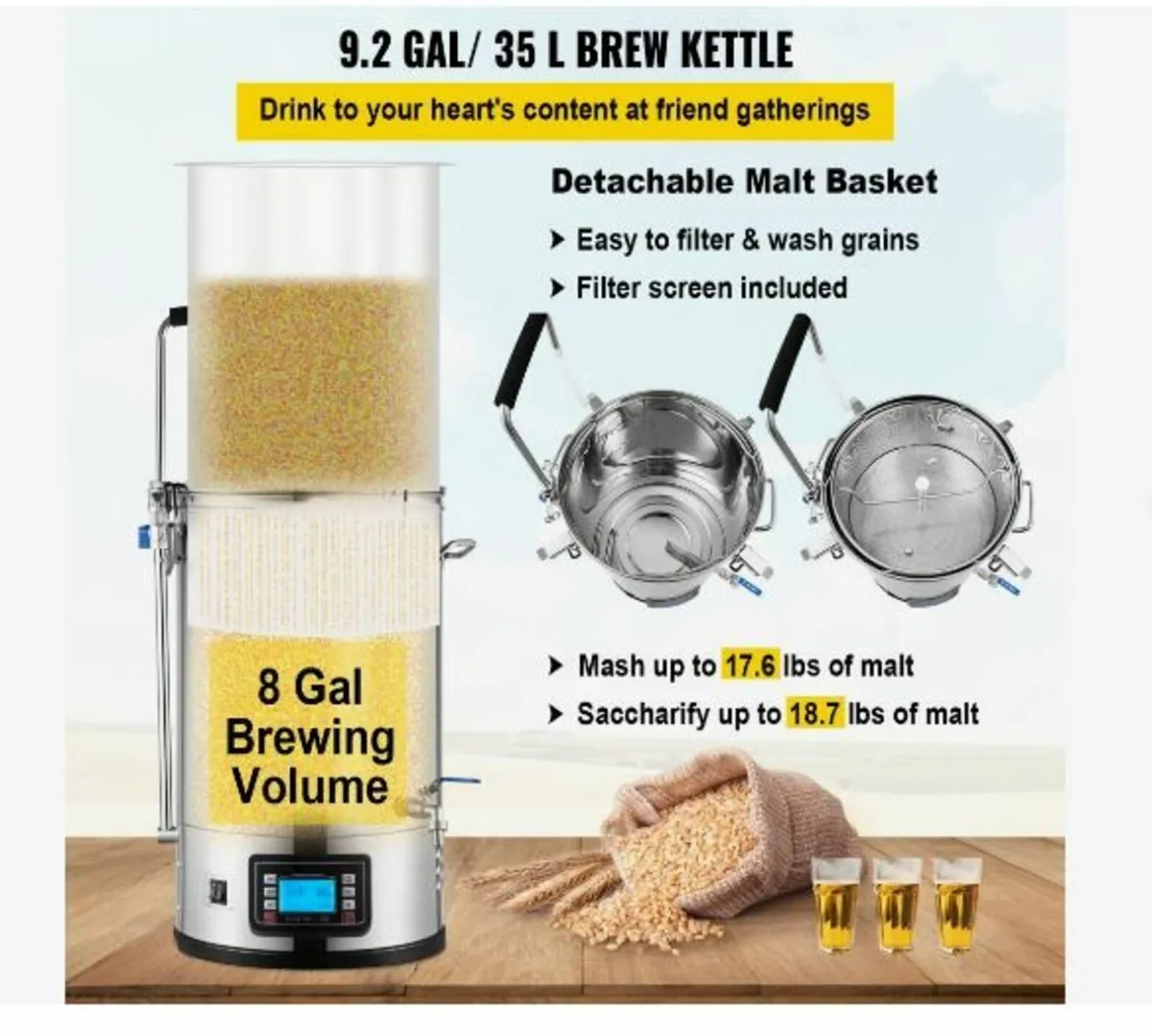 Electric Brewing System, 8 Gal/30 L - Image 3