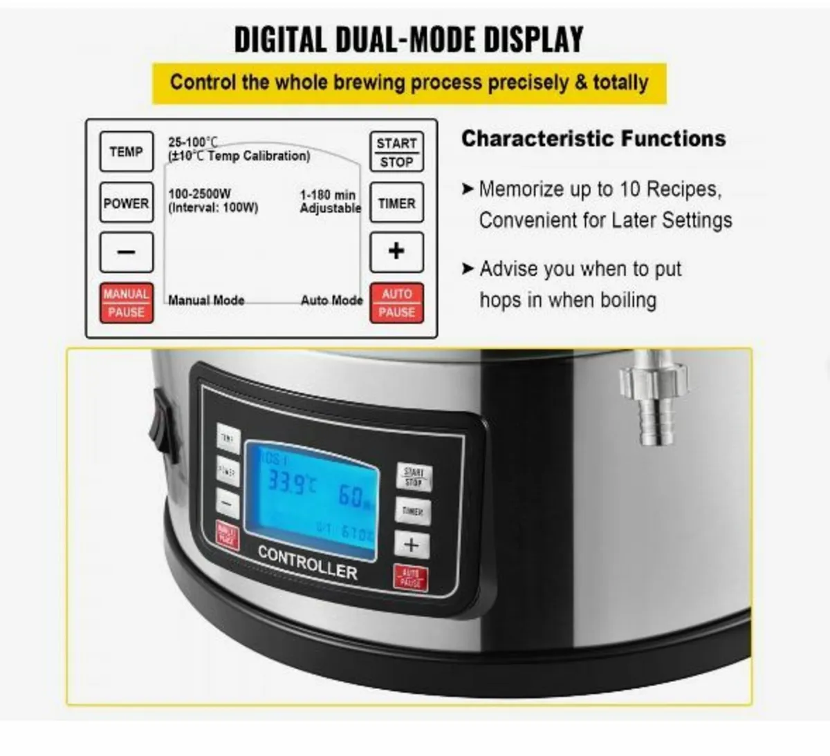 Electric Brewing System, 8 Gal/30 L - Image 4