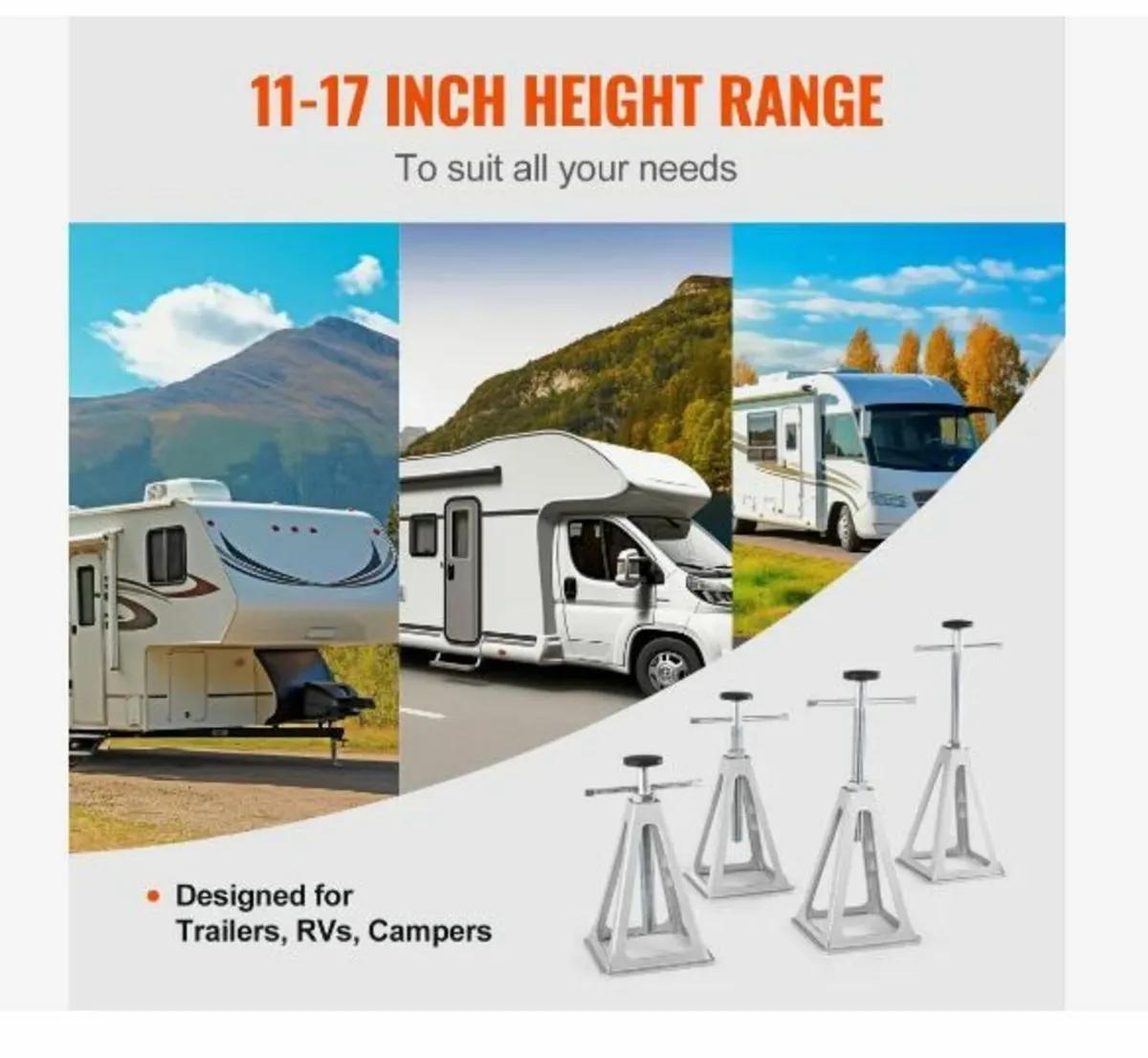 RV Stabilizer Jacks, 4 Pack Aluminum - Image 2