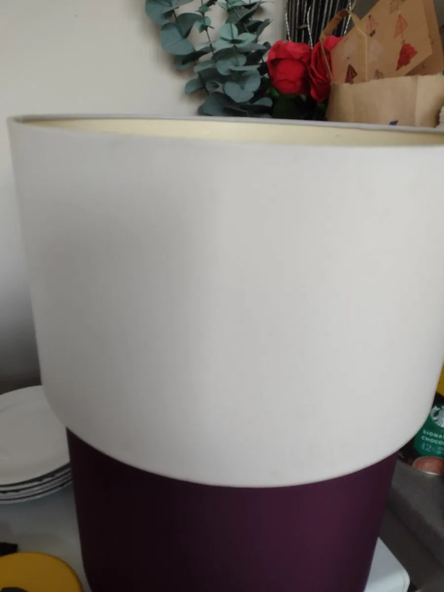 Large white lamp shade - Image 2
