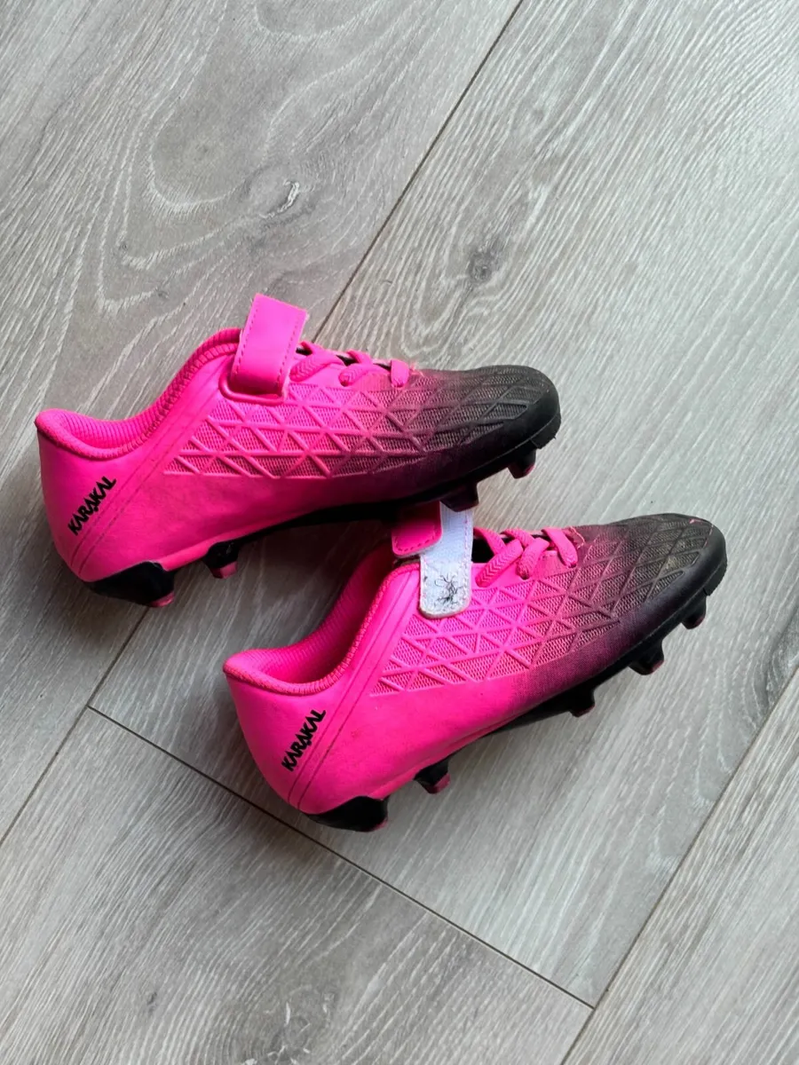 Karakal GAA Training Boots – Unisex – Pink & Black - Image 1