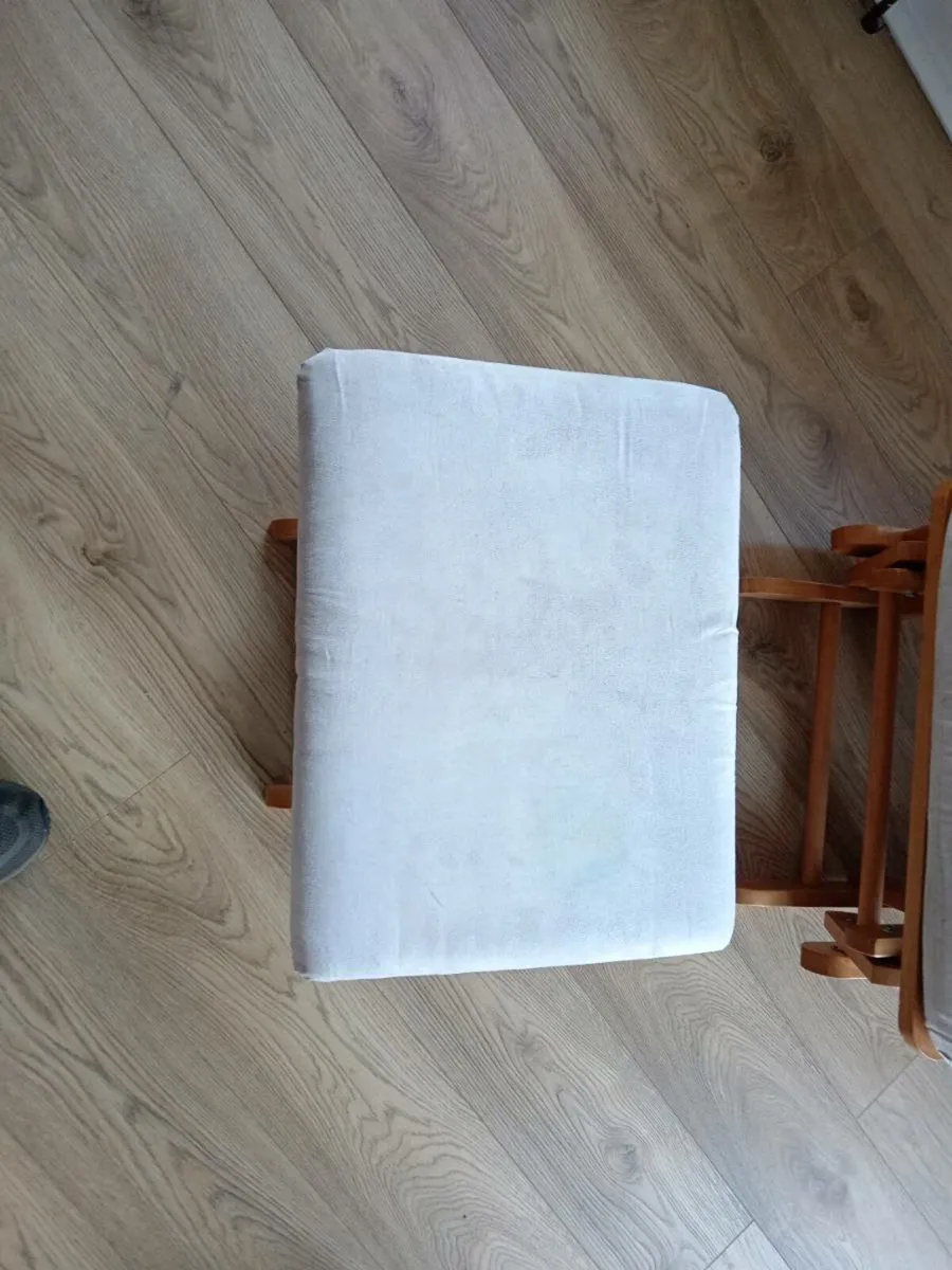 Rocking chair and stool - Image 2