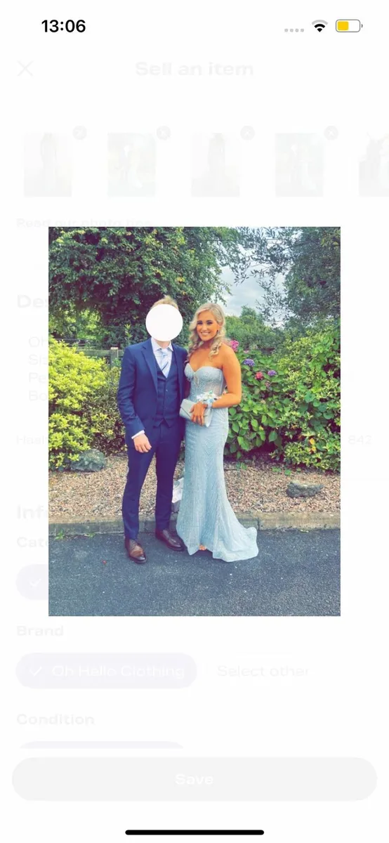 Oh hello elyse glitter strapless gown🦋 - Image 1