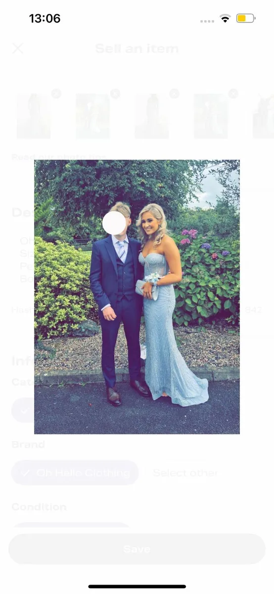 Oh hello elyse glitter strapless gown🦋 - Image 3