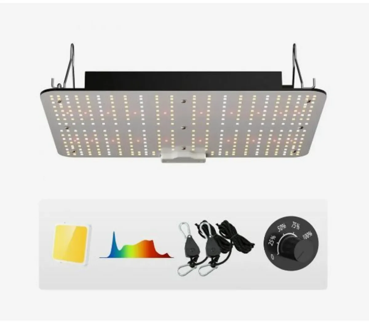 LED Grow Light, 150W Full Spectrum Dimmable - Image 1