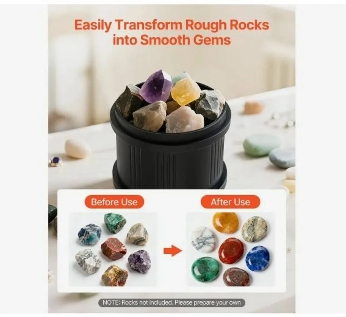 Rock Tumbler Kit, Rock Polishing - Image 4