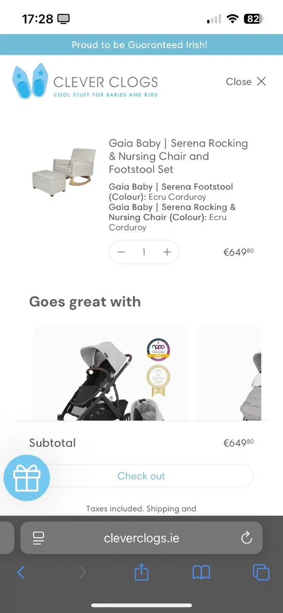 Serena Rocking and Nursing Chair and Footstool - Image 1