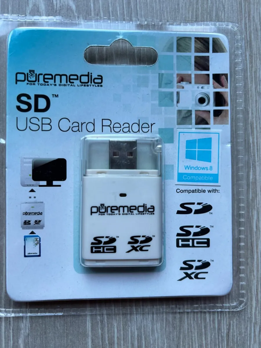 PureMedia SD USB card reader – compatible with sd/ - Image 1