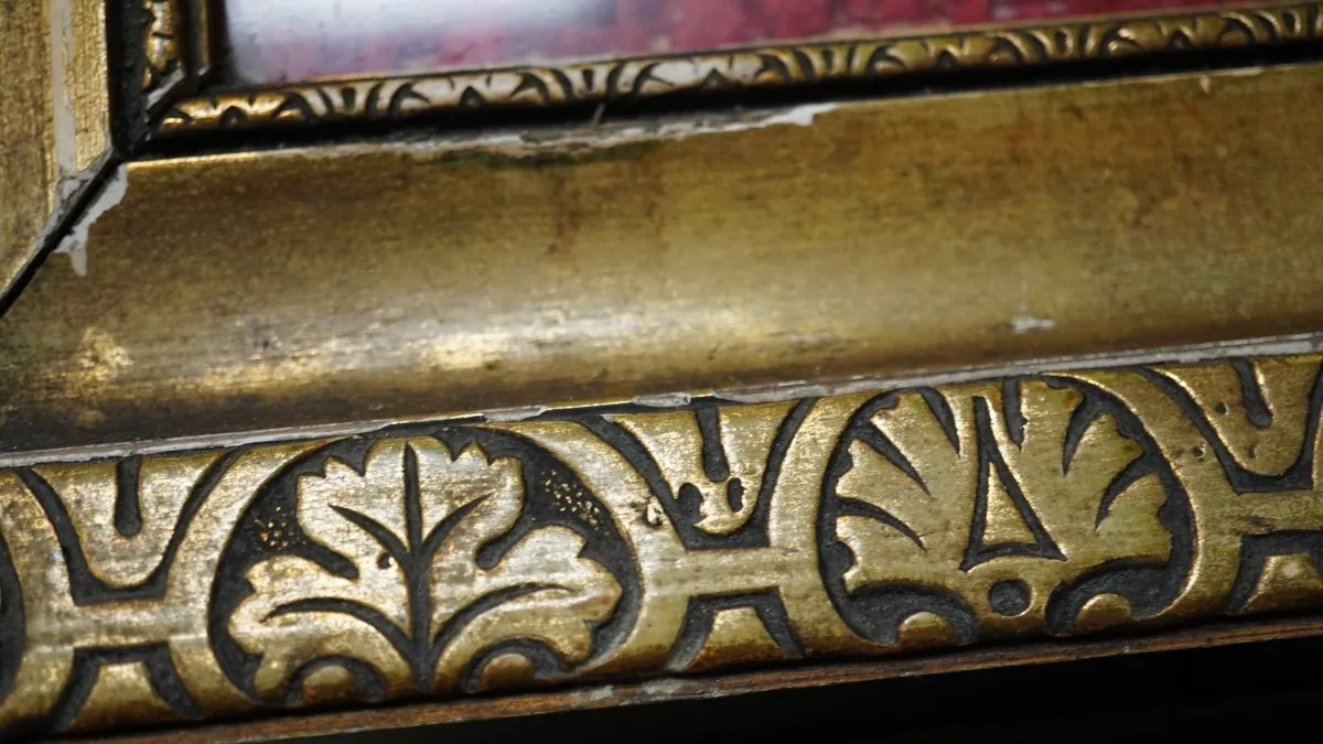 Vintage Infant of Prague Framed Wall Shrine - Image 4