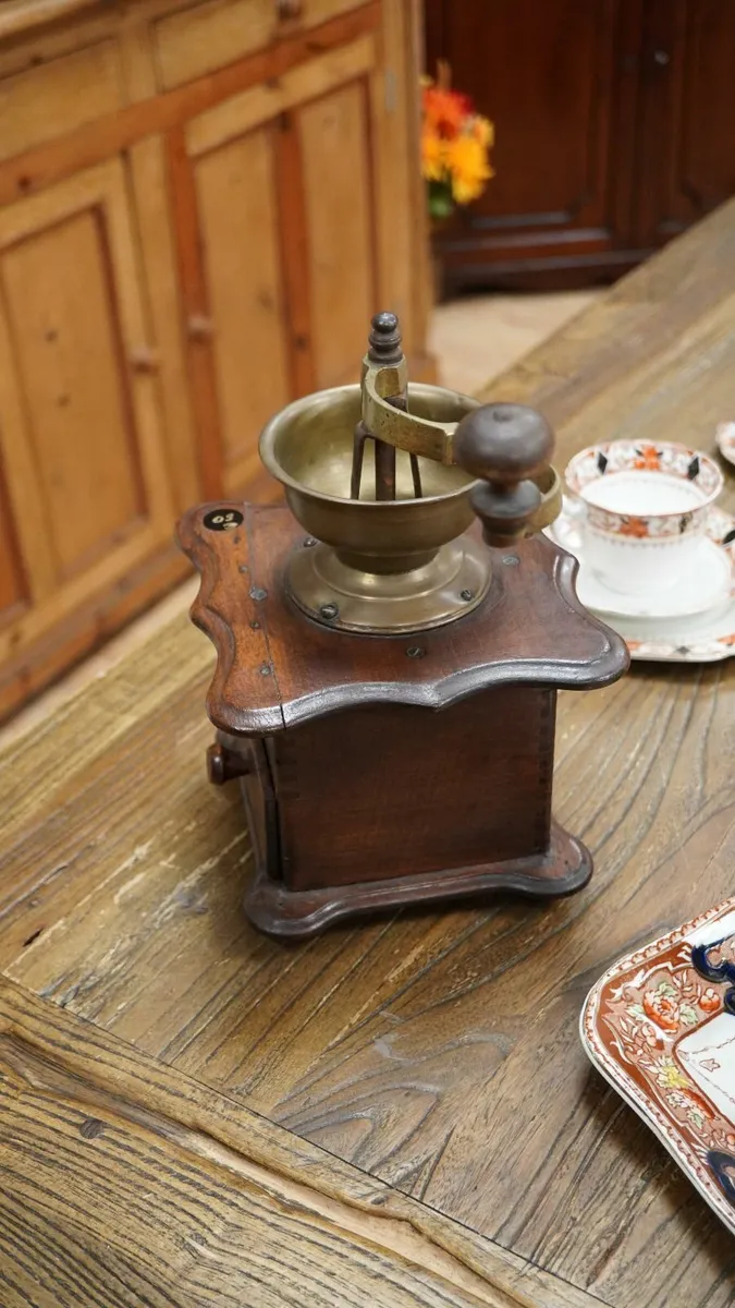 Vintage Wooden Coffee Grinder - Image 2