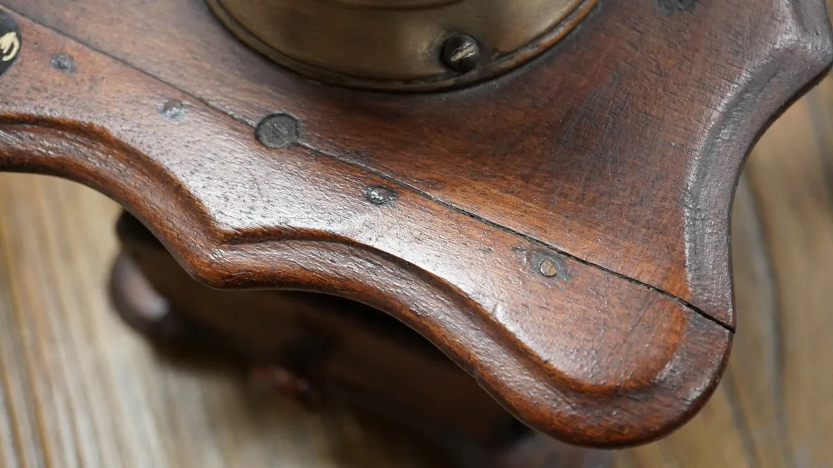 Vintage Wooden Coffee Grinder - Image 3