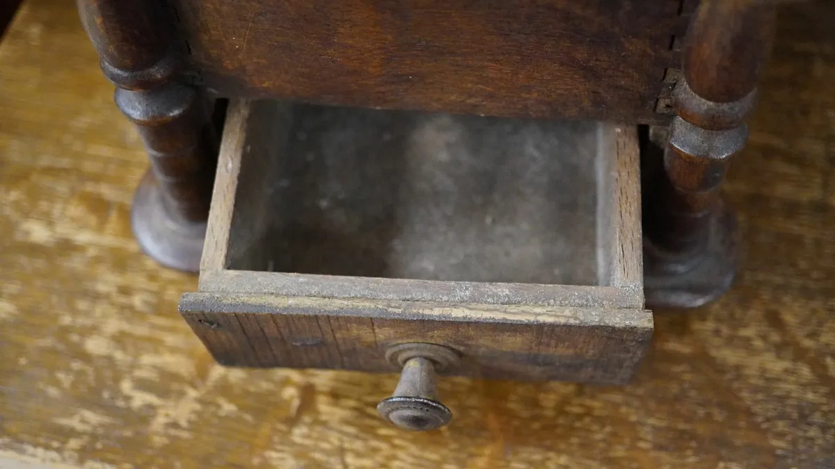 Vintage Wooden Coffee Grinder - Image 4