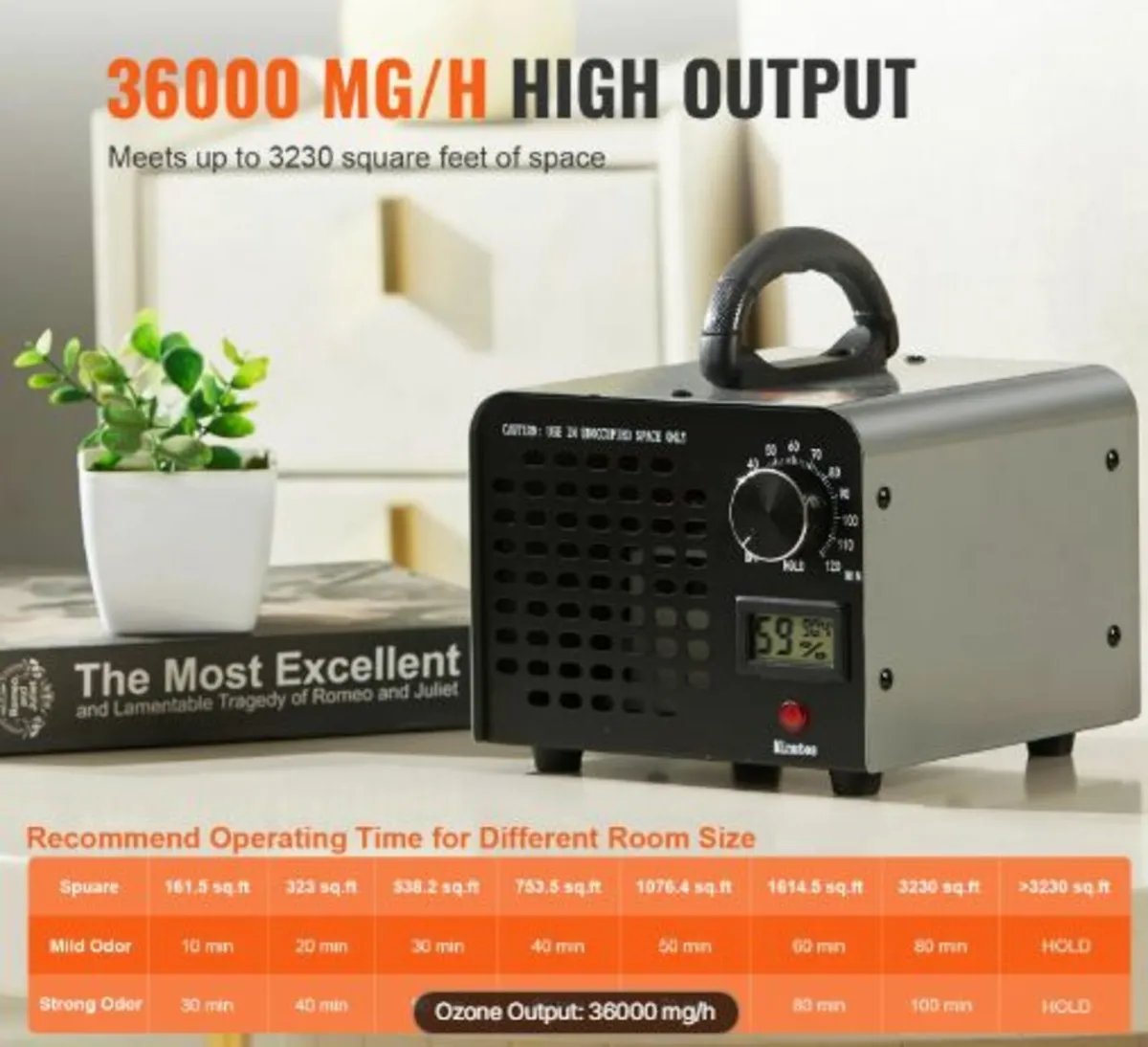 Ozone Generator 36000mg/h Ozone Machine Odor - Image 2