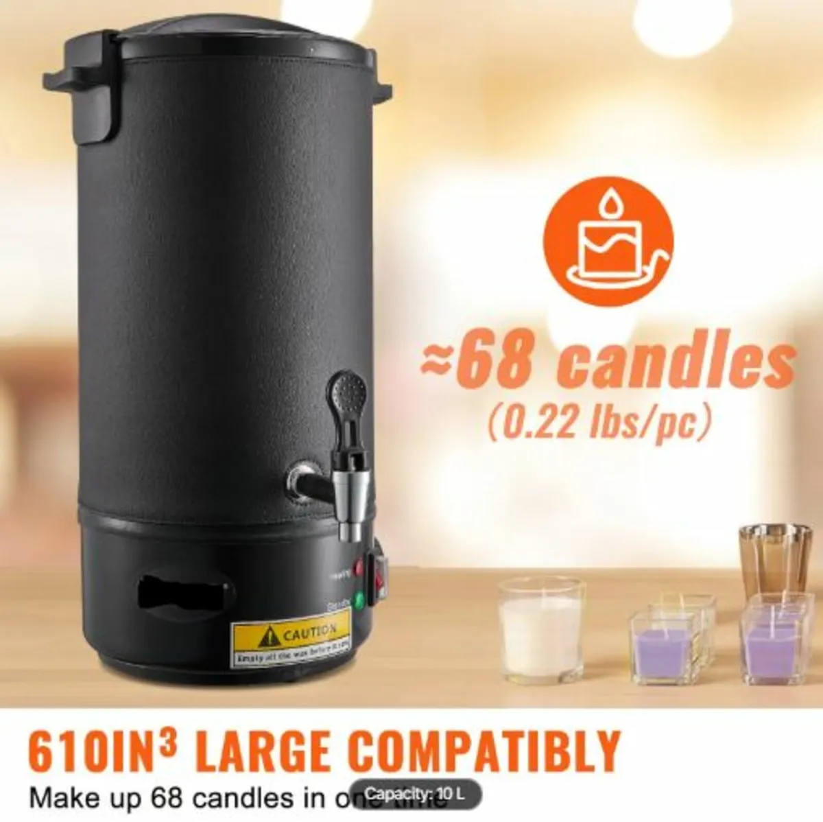 Wax Melter for Candle Making 10Liter Electric Pot - Image 2