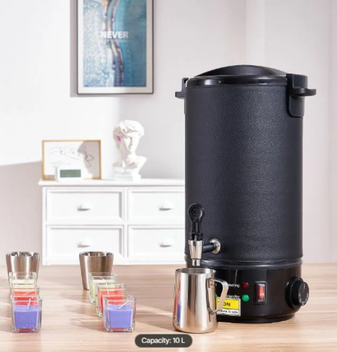 Wax Melter for Candle Making 10Liter Electric Pot - Image 4
