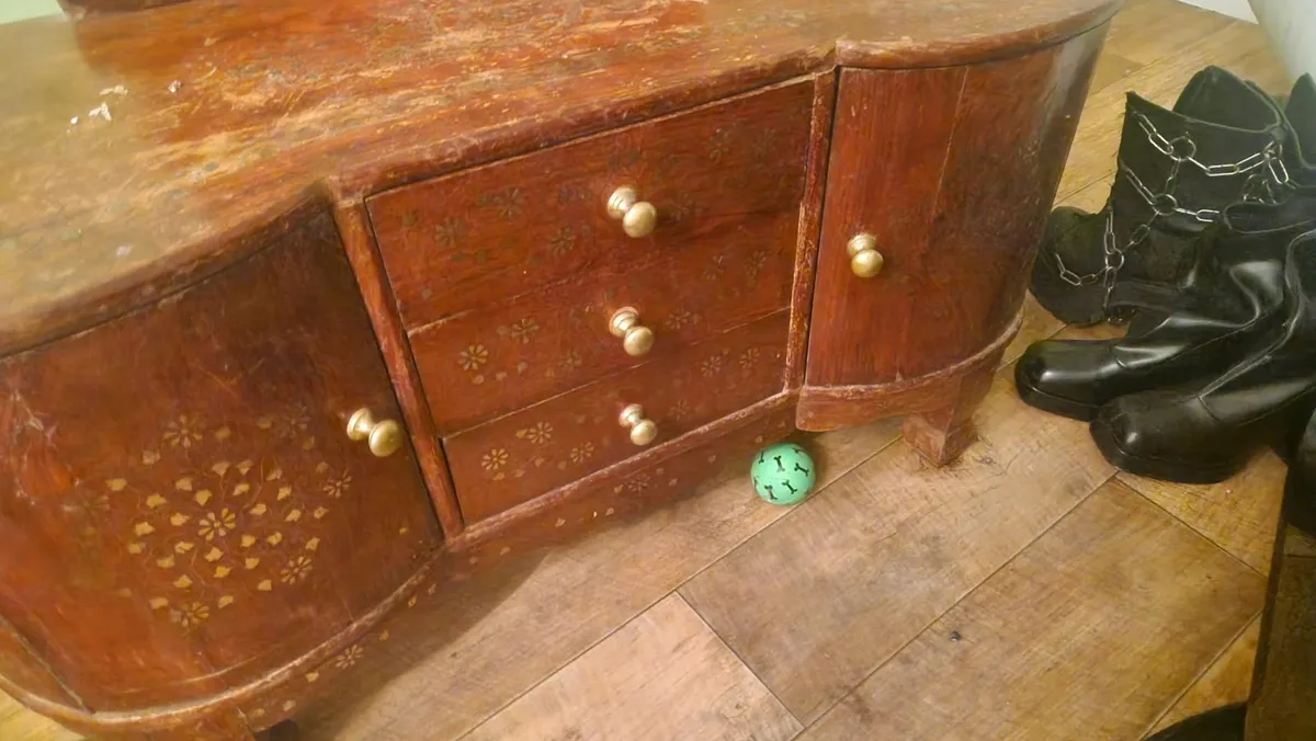 Antique Vintage Mirror & Stand - Image 1