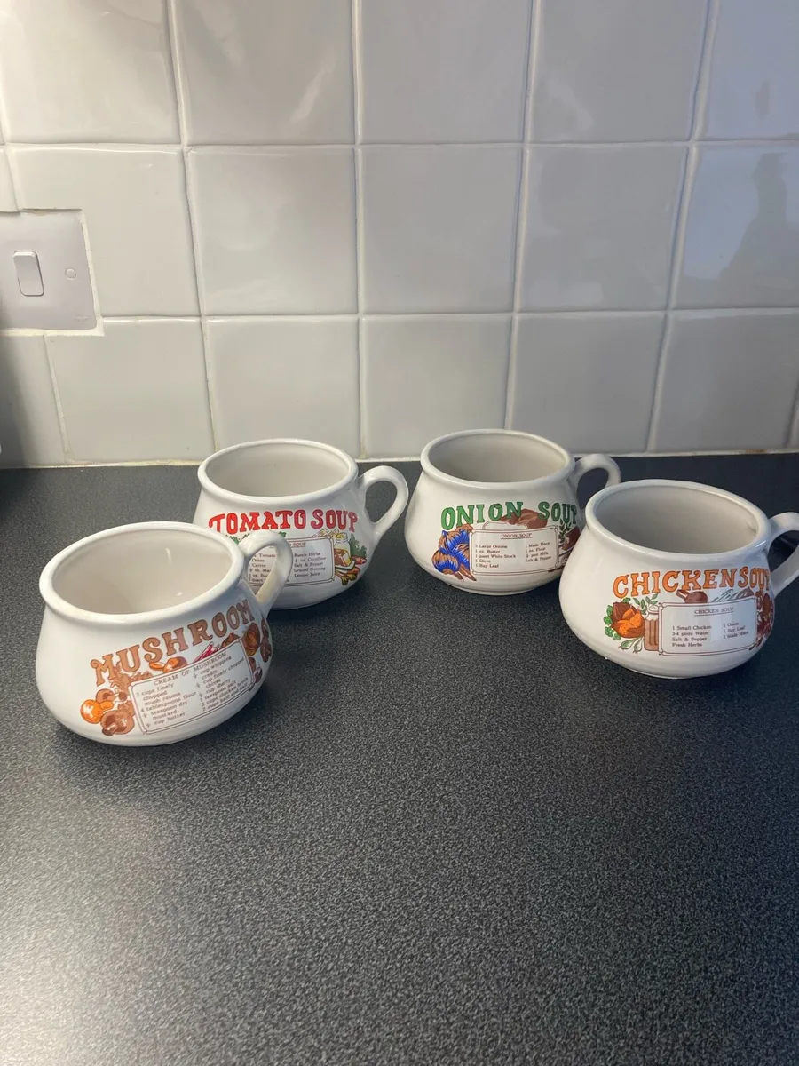 4 soup bowls 1970s - Image 2