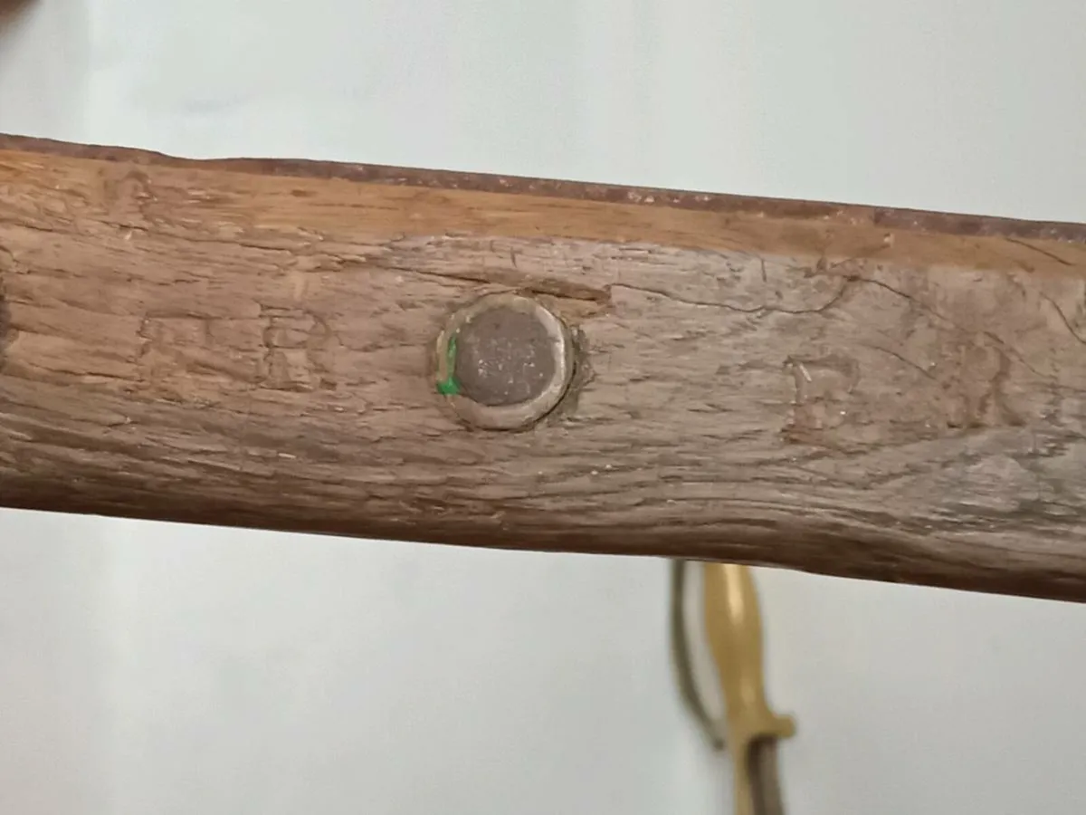 antique butcher meat cleaver stamped FR - Image 3